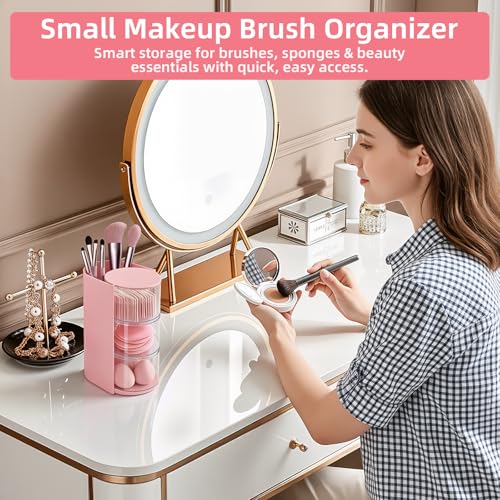 Rotating Hair Accessories Organizer, 3-Tier Holder for Clips, Ties & Brushes