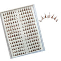 Lash Clusters 3D Fake Eyelashes Clusters DIY Individual Eyelash Clusters Thin Invisible Lash Band£¨FairyBrown£©