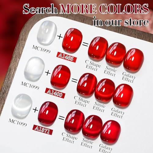 Double Rhythm Jelly Cat Eye Gel Nail Polish with Magnet - 15ml Sheer Glitter
