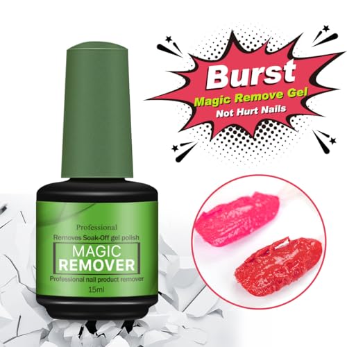 Magic Gel Nail Polish Remover 3-Pack (15ml) - Fast Burst Soak Off No Foil