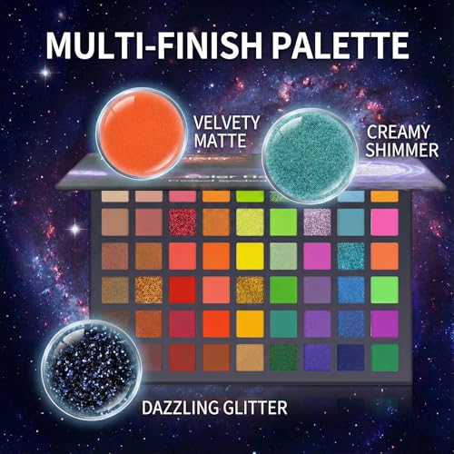 54 Color Eyeshadow Palette - Matte & Shimmer Makeup