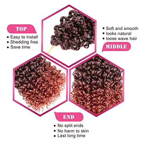 Gogo Curl Crochet Hair Extensions - 14 Inch Deep Wave (7 Packs)