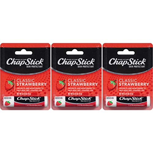 Chapstick Lip Balm-Classic Strawberry 3 Pack