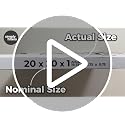 Simply 20x20x1 MERV 8 Air Filters - 6 Pack for HVAC Systems