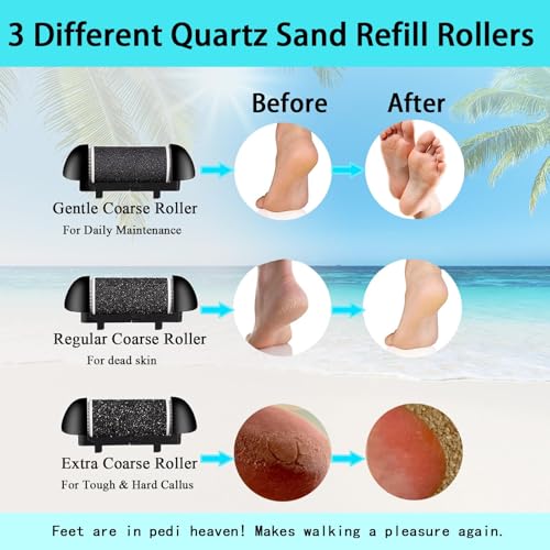 Electric Callus Remover for Feet - 13-in-1 Waterproof Foot File Kit