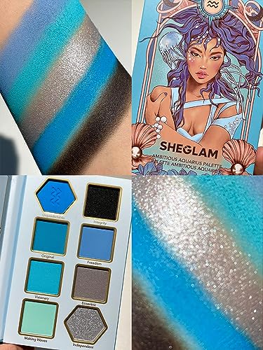 SHEGLAM Aquarius Eyeshadow Palette - 8 Color Glitter Metallic