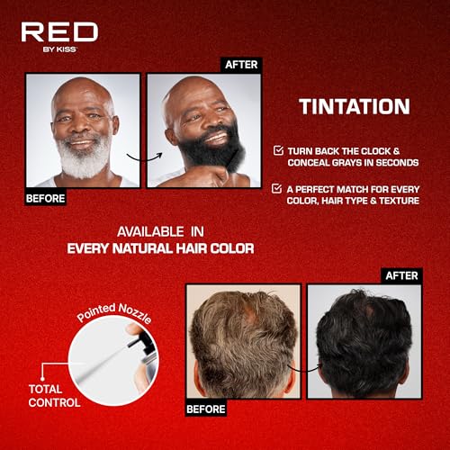RED by Kiss Temporary Hair Color Spray - Black, 11.5oz