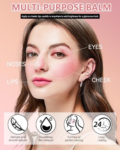 Lestpola Natural Miracle Glow Balm Tinted Cream Blush - Long-Lasting & Waterproof