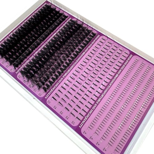 D Curve Lash Clusters Kit - 20 Rows Spiky Eyelash Extensions