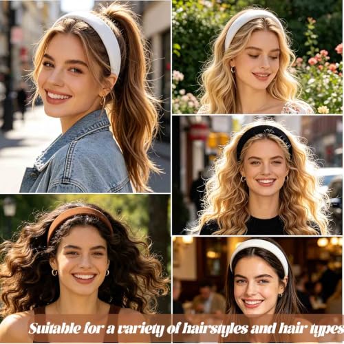Acenail Non-Slip Headbands for Women, 1 Inch Wide, Pack of 3