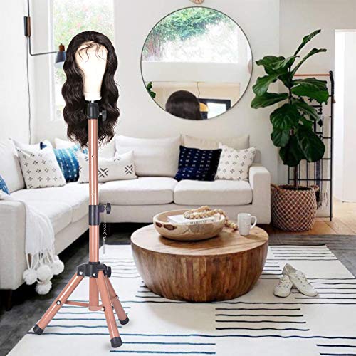 Smilco Adjustable Mannequin Head Stand Tripod, 21-40 Inch