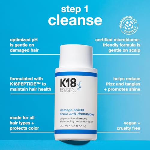 K18 Damage Shield Wash Care Set - Protective Shampoo & Conditioner