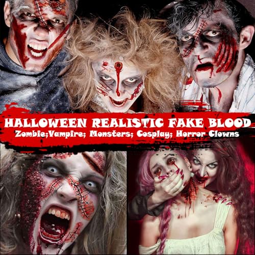 Fake Blood Makeup Kit 3PC - Halloween SFX Cosplay Costume