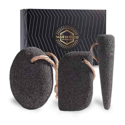 Natural Volcanic Pumice Stone for Feet Pumice Cleaning Stone for Sole of The Foot,Edges of The Foot,Toe Seams Deep Clean,Foot Scrubber for Dead Skin Remover 3 Shapes