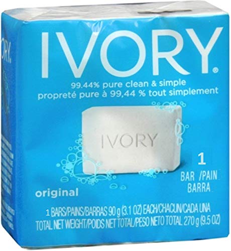 Ivory Bar Soap, 3.1 oz bars, (Pack of 5)