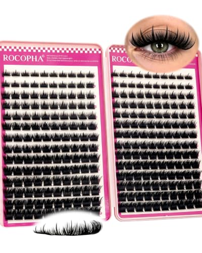 Rocopha Lash Clusters 5D Volume 9-16mm Spiky Dramatic Eyelash Extensions