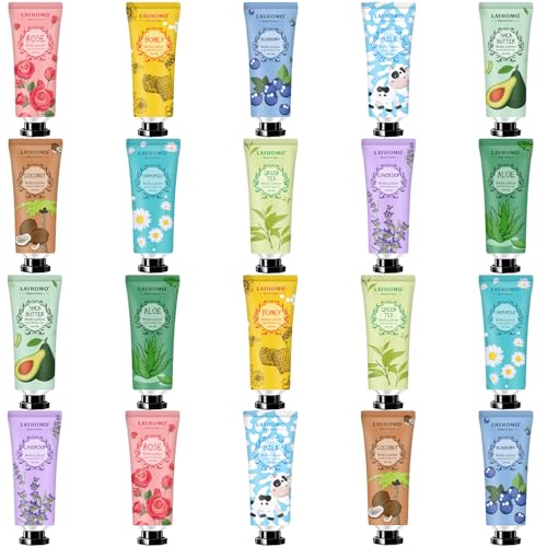 20 Pack Travel Size Body Lotion with Shea Butter & Natural Fragrance