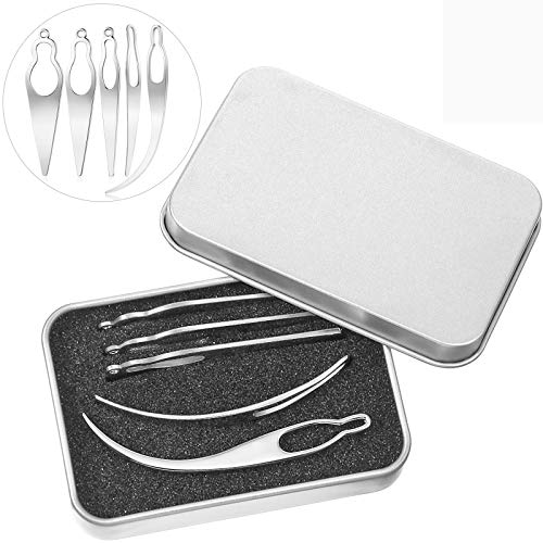 WILLBOND 5 Pcs Dreadlock Interlocking Tool Set with Metal Box