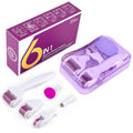 6-in-1 Derma Microneedling Roller Kit for At-Home Skincare