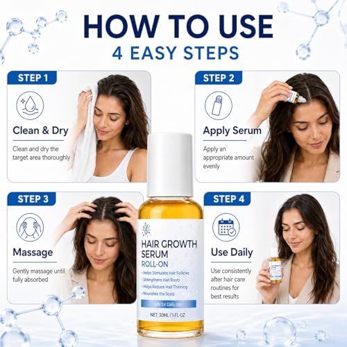 Nexkayee Hair Growth Serum Roll-On with Rosemary Oil - 30ml
