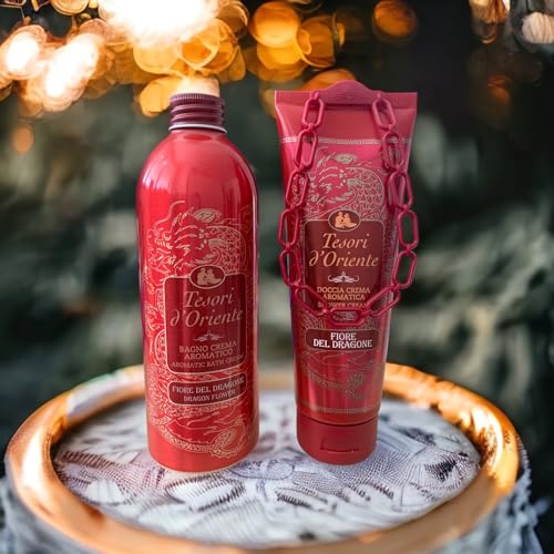 Tesori d'Oriente:"Fiore del Dragone" Shower Cream 8.45 Fluid Ounce (250ml) Packages [ Italian Import ]