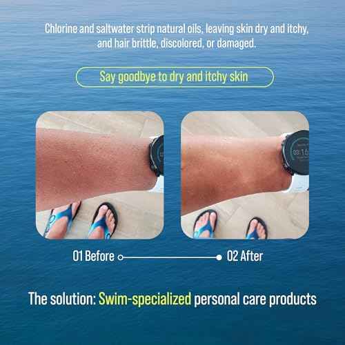 TRIHARD Chlorine Defense Body Lotion for Swimmers, Protects and Hydrates Sensitive Skin from Pool and Ocean, Pre and Post Swim Chlorine Protection from Hard Water and Chemicals (Pack of 2)