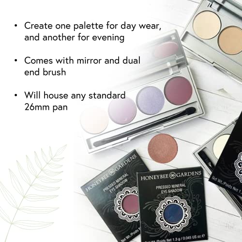 Honeybee Gardens Refillable Eyeshadow Quad Palette – Magnetic 26mm