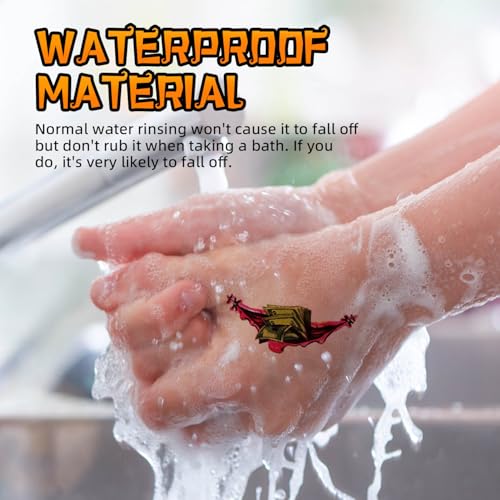 YouNuo 30 Sheets Halloween Temporary Tattoos, Horror Stitch Scar Scab Zombie Makeup Tattoos Stickers, Realistic Bloody Fake Wound for Chucky Costume Party, Women & Men, Waterproof