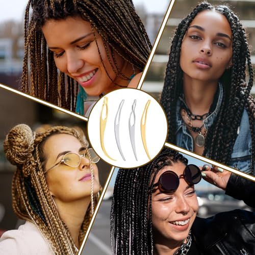 6Pcs Interlocking Tool for Dreadlocks - Lightweight Crochet Hooks