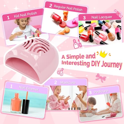Portable Kids Nail Dryer for Water-Based Nail Polish - Safe, Mini & Travel-Friendly