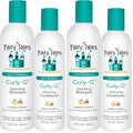 Fairy Tales Curly Q Hydrating Kids Shampoo 12oz and Conditioner 8oz - Paraben, Sulfate, Gluten, and Nut Free - For All Curl Types Including Multi Cultural Hair (4 Pack)