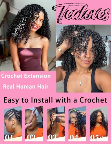 Spiral Curl Crochet Human Hair 18" 120g - Pre Looped