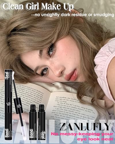 ZANLUFLY Waterproof Lash Cluster Glue – 72H Hold, Latex-Free