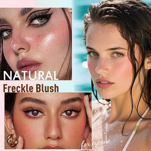 Freckle Blush Makeup Kit: Waterproof Pen, Liquid Blush & Stamp