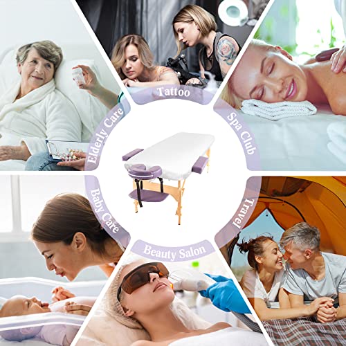 Buryeah 50 Pcs Disposable Massage Table Sheets - Soft Non-Woven Covers