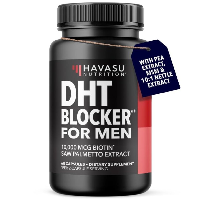 DHT Blocker for Men with 10000mcg Biotin & Saw Palmetto
