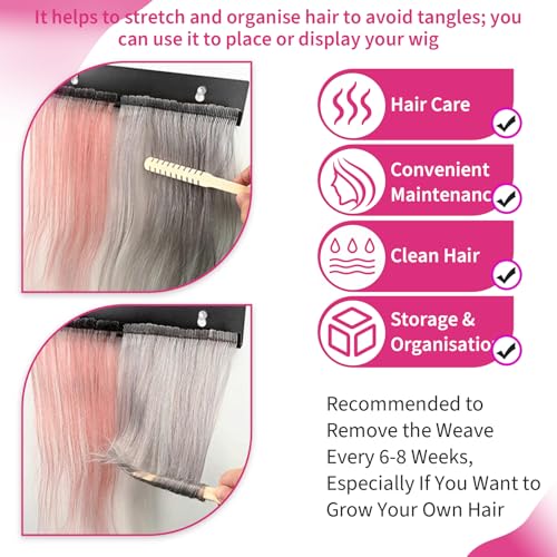 Stainless Steel Hair Extension Holder Stand with Suction Cups