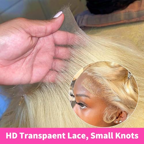 20" 613 Blonde Lace Front Wig - 200% Density Human Hair