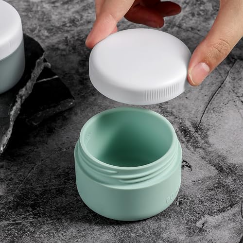 2oz Travel Cream Jars BPA-Free Silicone Containers 4 Pack