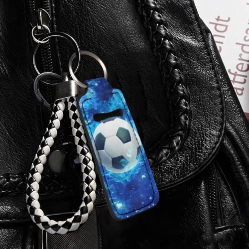 Lipstick Holder Keychain Clip - Portable Lip Balm Sleeve Pouch