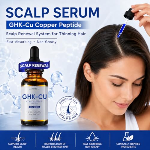 GHK-Cu Copper Peptide Serum for Hair Growth – Scalp Renewal for Thinning Hair