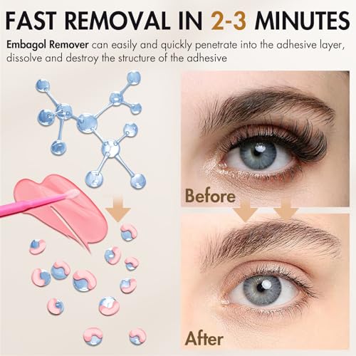 Lash Remover for Extensions 10g No Burn Cream Professional Eyelash