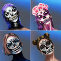 Day of the Dead Face Jewels Rhinestone Stickers 4-Pack