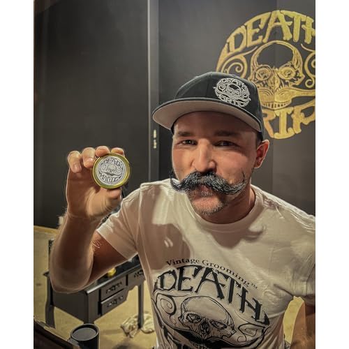 THE VINTAGE GROOMING CO. Sudden Death & Black Magic Sudden Death No Heat Needed Mustache Wax Set