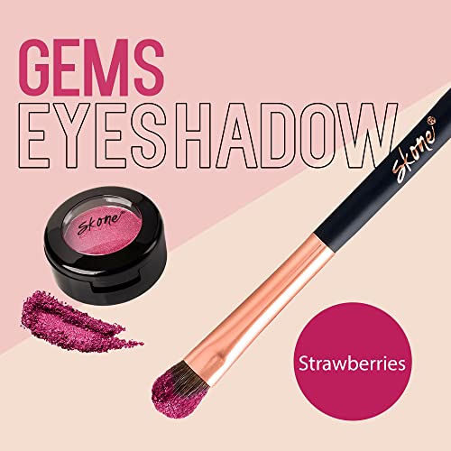 Skone Gems Single Eyeshadow - Highly Pigmented Pink Shimmer