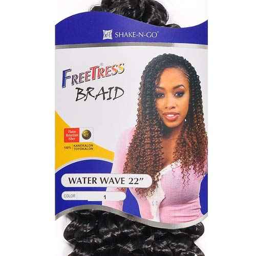 Synthetic Hair Braids FreeTress Water Wave Bulk 22" (6-Pack, TT33)