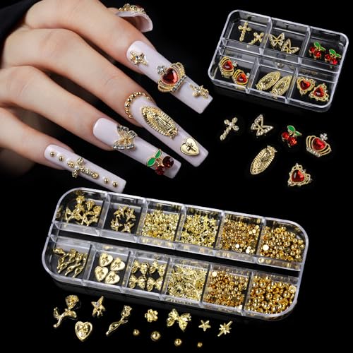 Teenitor 240pcs XXL Square Acrylic Nail Tips Kit with Charms & Brushes