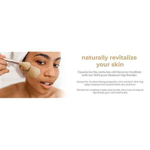 Natural Elephant Ghassoul (Rhassoul) Moroccan Lava Clay Powder | 100% Pure & Natural Face & Body Mask Powder | 1lb Bag Pack of 2 450g Bags