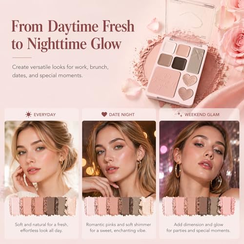 MOOMARTO All-in-One Face & Eye Makeup Palette - Sunset Romance