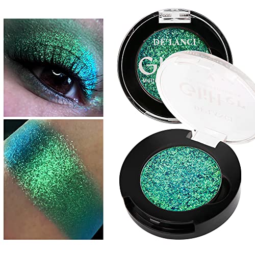 Afflano Multichrome Green Eyeshadow – Color-Changing Shimmer